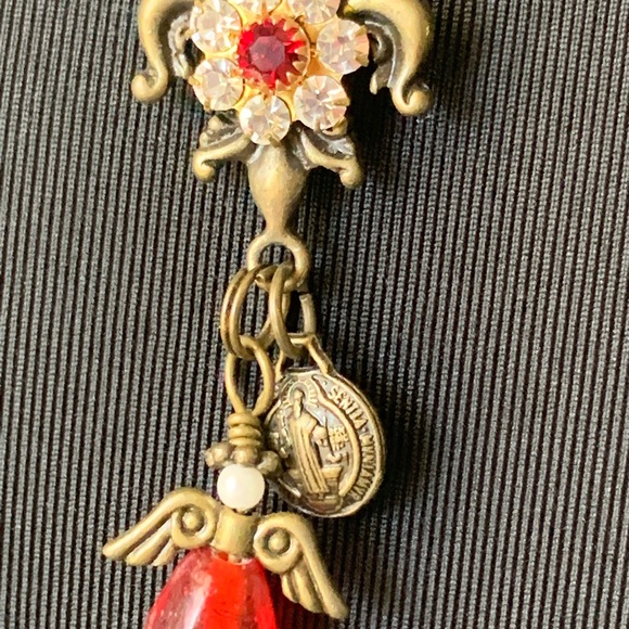 Necklace fleur de Lis angel - Picture 2 of 10